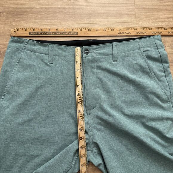 Volcom Surf & Turf Hybrid Shorts Mens 38 Green 4-Way Stretch Boardwalk Golf - Picture 8 of 8